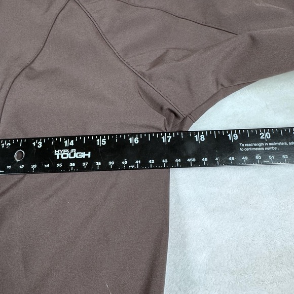 New Balance Jacket Womens Small Brown Hooded Softshell Full Zip Running Athletic - Picture 9 of 10